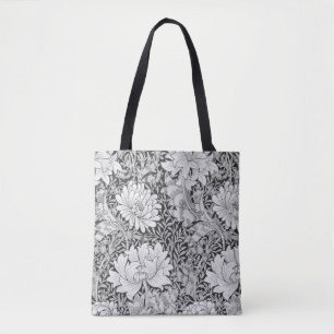 Bolso De Tela Gris crisantemo, William Morris