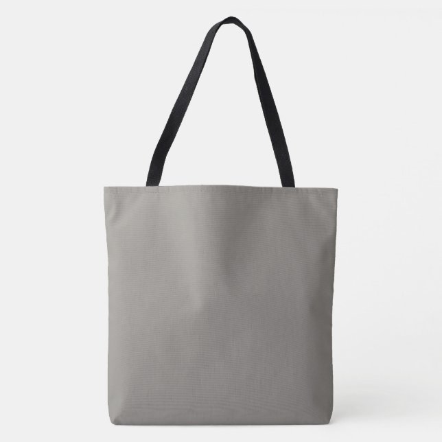 Bolso De Tela Gris Piedra (Anverso)