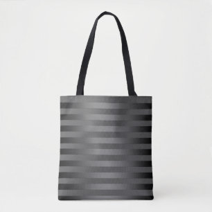 Bolso De Tela Gris, rayas, gradiente, rayas grises, simple