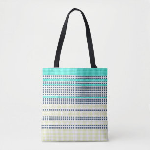 Bolso De Tela Gris turquesa