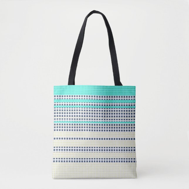 Bolso De Tela Gris turquesa (Anverso)