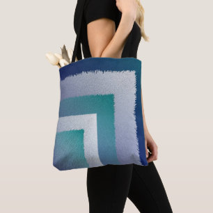 Bolso De Tela gris verde azulado azul ex pastel