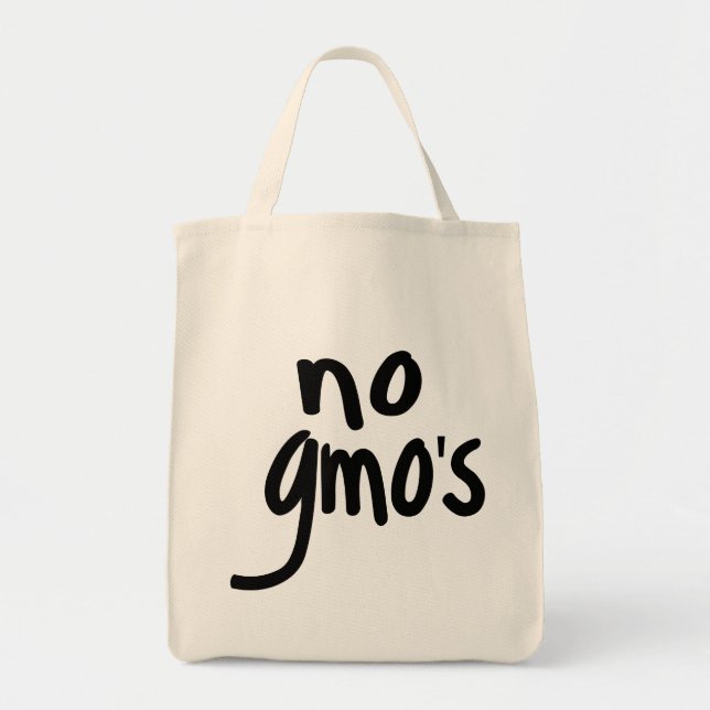 Bolso De Tela Grita ningún GMO protege nuestra comida (Frente)