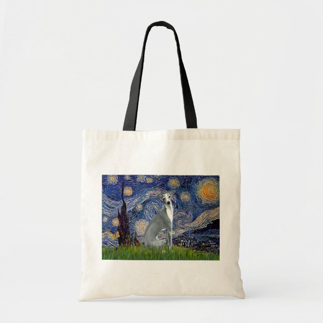 Bolso De Tela Grito Starry Night-Italiano 4 (siéntate) (Frente)