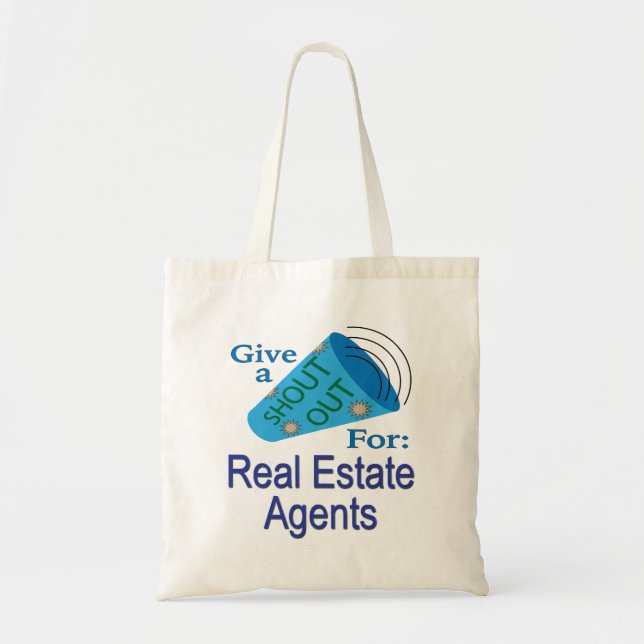 Bolso De Tela Gritos a los agentes inmobiliarios (Frente)