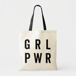 Bolso De Tela GRL PWR / Cita feminista de poder Chica