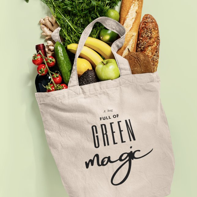 Bolso De Tela Grocería mágica ecológica (Spread the magic of environmental responsibility and make a positive impact on our planet. )