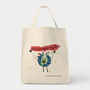 Bolso De Tela Grocery Bag, East Longmeadow Earth Day