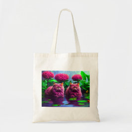 Bolso De Tela Grocery Bag with Cat Illustration 