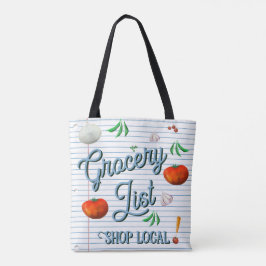 Bolso De Tela Grocery list, shop local