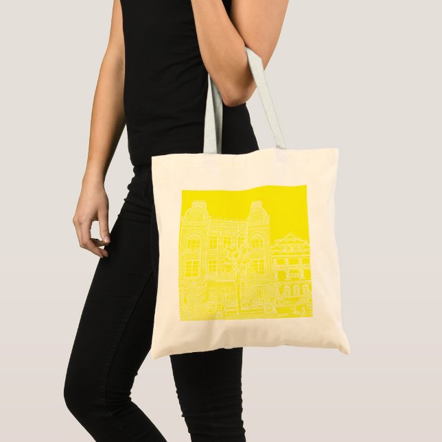 Bolso De Tela Grodno Belarus Architecture City View Sketch (Anverso (producto))