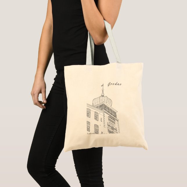 Bolso De Tela Grodno Bielorrusia Arquitectura Vista Ciudad Casti (Anverso (producto))