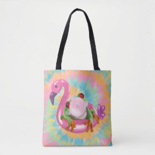 Bolso De Tela Groovy Bubblegum Tejido De Rana