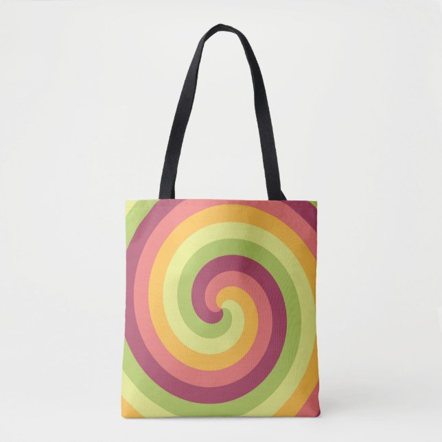 Bolso De Tela Groovy Citrus Swirl (Anverso)