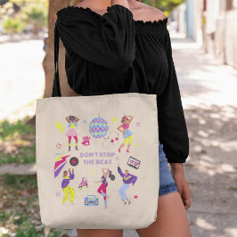 Bolso De Tela Groovy Disco Party Retro 80s Bola De Discoteca