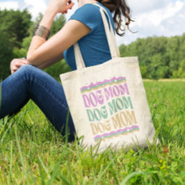 Bolso De Tela Groovy Dog Mom Dog Mama Canvas