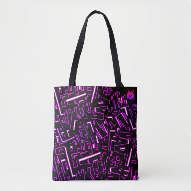 Bolso De Tela Groovy Fuchsia (Anverso)
