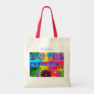 Bolso De Tela Groovy hippie Thunder_Cove