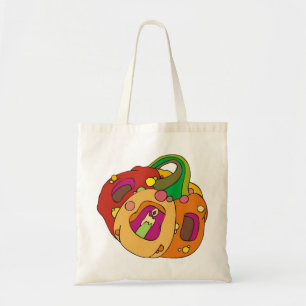Bolso De Tela Groovy Jack-o-lantern