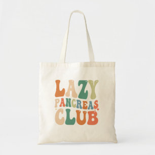 Bolso De Tela Groovy Lazy Pancreas Club Diabetes Awareness Funny