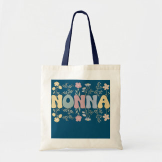Bolso De Tela Groovy Nonna Abuela Flores Nonna Abuela