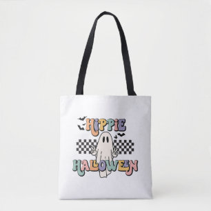 Bolso De Tela Groovy Retro Hippie Halloween Fantasma