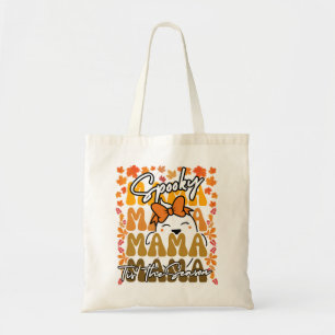 Bolso De Tela Groovy Spooky Mama Cute Fall Colores