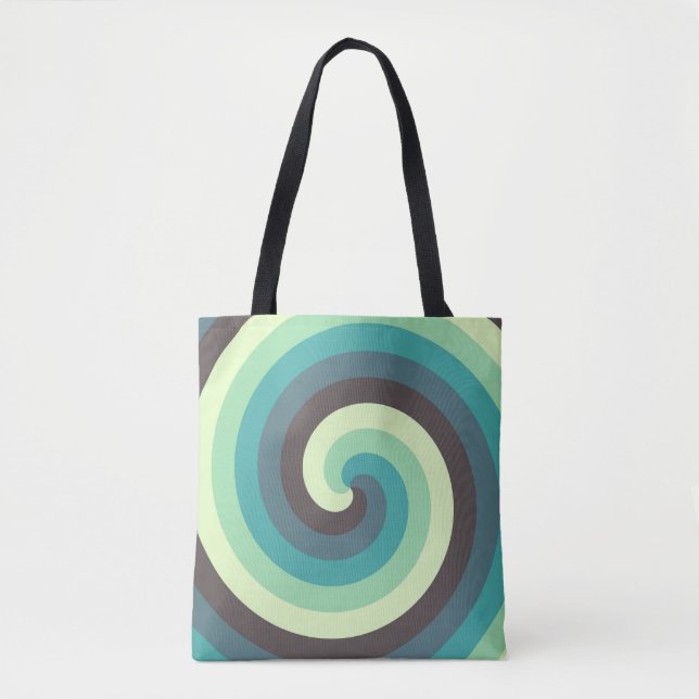Bolso De Tela Groovy Swirl (Anverso)