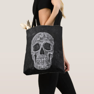 Bolso De Tela Grosella gótica vieja macerola textura negra y bl