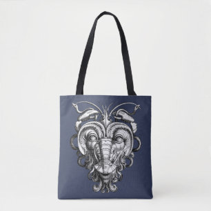 Bolso De Tela Grotesco renacentista Gargoyle Face Lobster Man