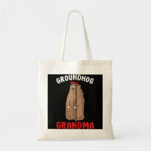 Bolso De Tela Groundhog Abuela Mujeres Woodchuck Graciosa Groun