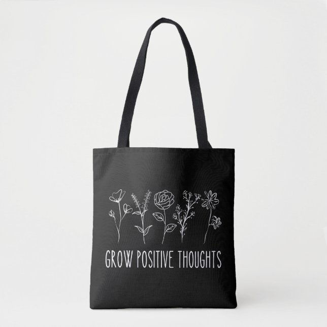 Bolso De Tela Grove pensamientos positivos estéticos (Anverso)