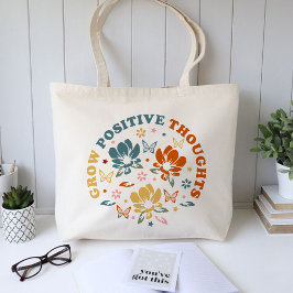 Bolso De Tela Grove pensamientos positivos, regalo de agradecimi