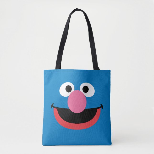Bolso De Tela Grover Face Art (Anverso)