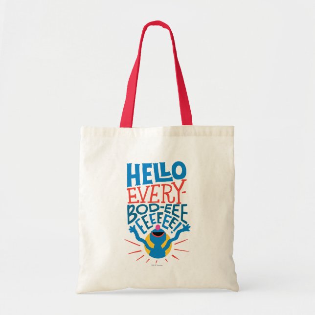 Bolso De Tela Grover Hello (Frente)