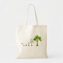Bolso De Tela Grow Garden Tote Bag - Ilustracion de crecimiento