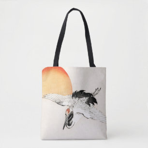 Bolso De Tela Grúa voladora de Kōno Bairei