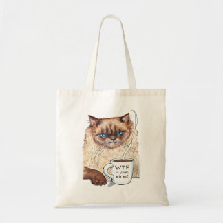 Bolso De Tela Grumpy Cat tote bag