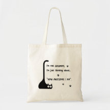 Grumpy Kitten lo increíble que soy Tote Bag