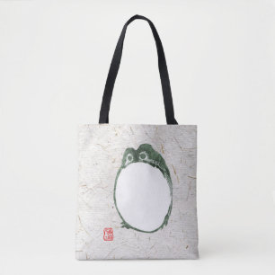 Bolso De Tela Grumpy Tapo De Rana Japonesa Del Siglo XIX