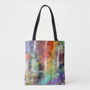 Bolso De Tela Grunge artístico