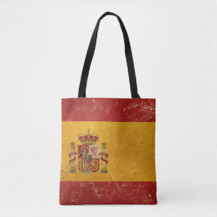 Bolso De Tela Grunge vintage de bandera española