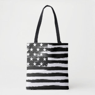 Bolso De Tela Grungy American Flag Tote