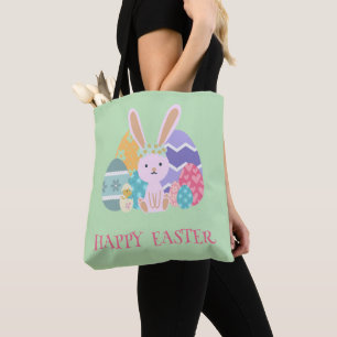 Bolso De Tela Grupo Cute Easter: Huevos Feliz Día de Pascua