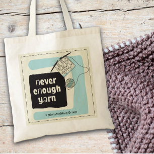 Bolso De Tela Grupo de Amantes del Tejido Nunca Hay Suficiente H