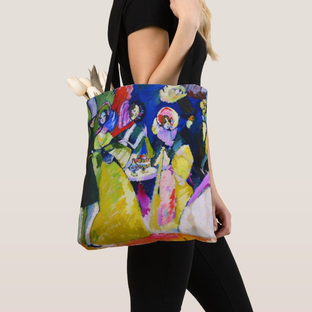 Bolso De Tela Grupo de Crinolines por Wassily Kandinsky (Detalle)
