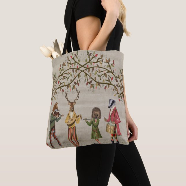 Bolso De Tela Grupo de ratones de animales de Woodland (Detalle)