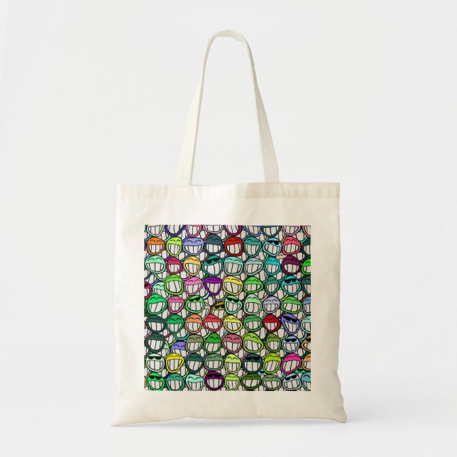 Bolso De Tela GRUPO Guay SMILING FACES (Frente)