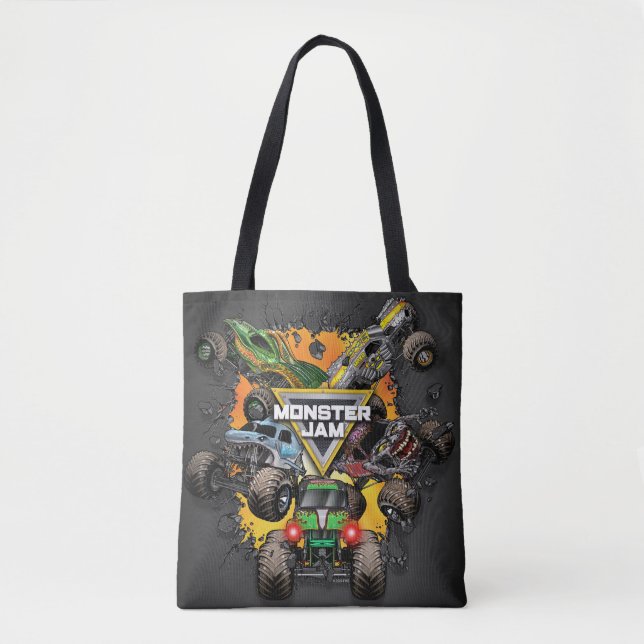 Bolso De Tela Grupo Monster Jam (Anverso)