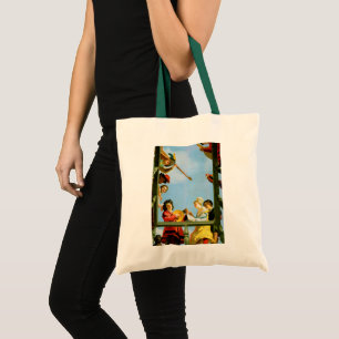 Bolso De Tela Grupo musical sobre pintura holandesa con Bella Ar